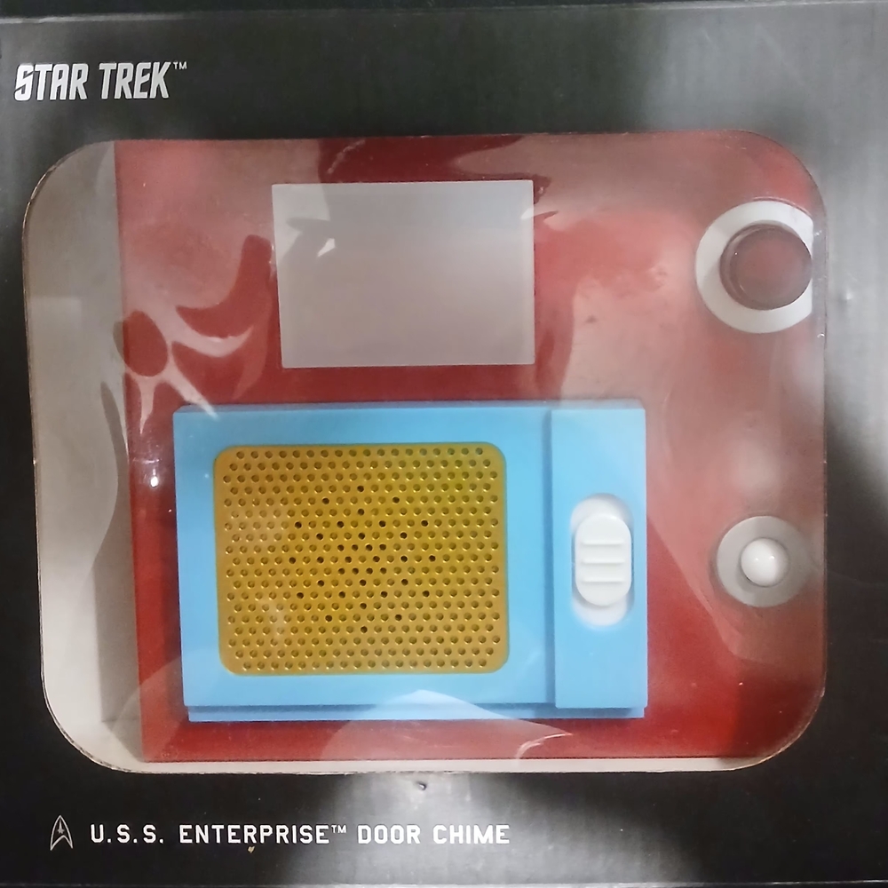 Star Trek U.S.S. Enterprise Red Door Chime with Blue Speaker